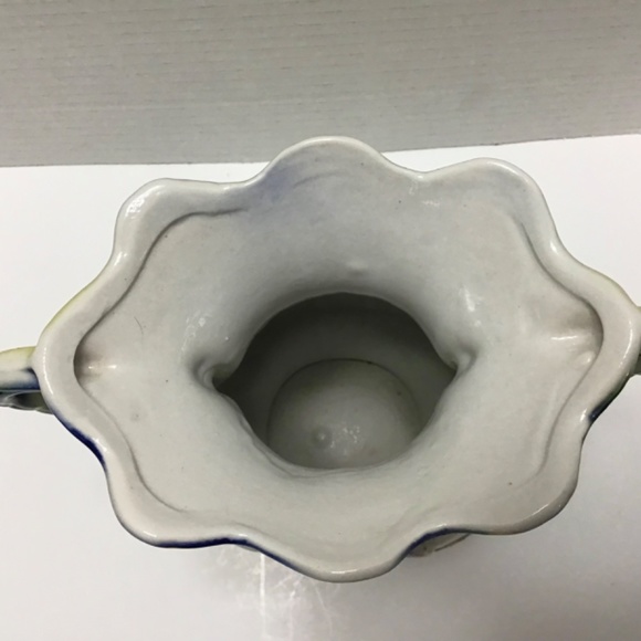 Lusterware Vase Floral Opalescent Pearlize Glaze Double Handle Made in Brazil - Picture 7 of 8